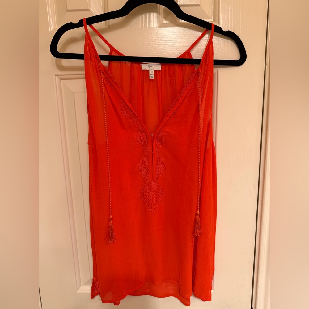 Joie Bright Orange Tank Top